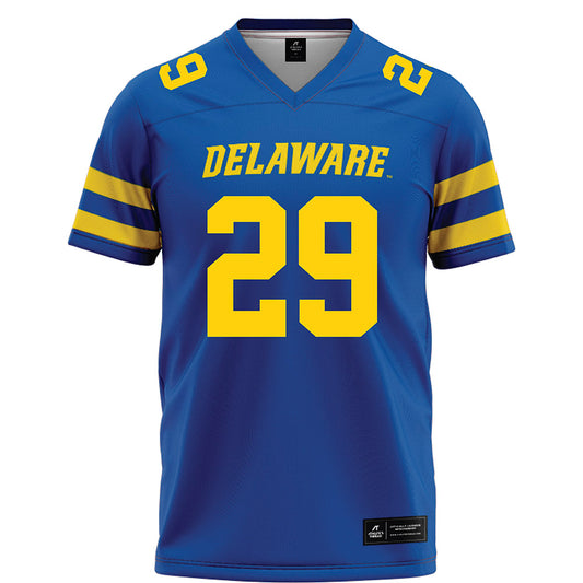Delaware - NCAA Football : George Mullins - Blue Football Jersey-0
