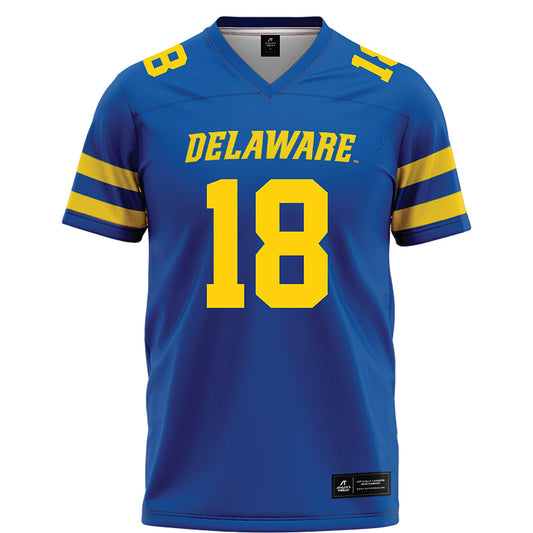 Delaware - NCAA Football : Mysonne Pollard - Blue Football Jersey