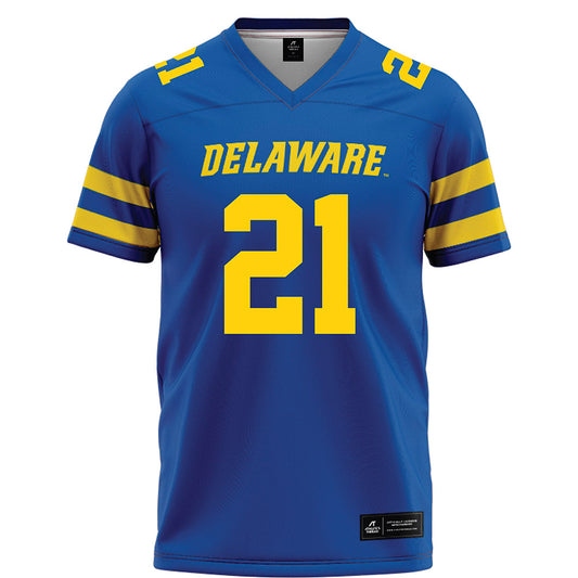Delaware - NCAA Football : Trenton Gummer - Blue Football Jersey-0