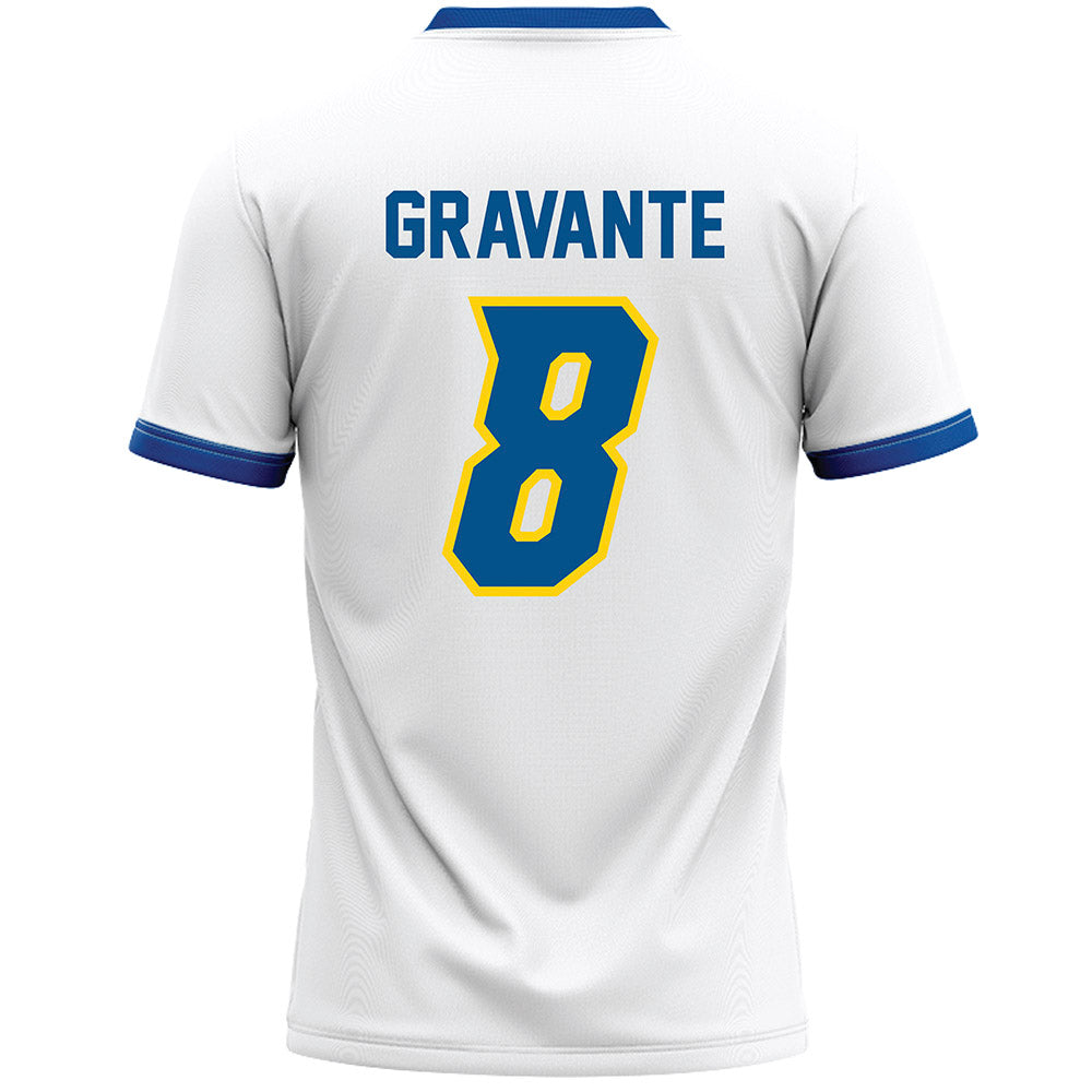 Delaware - NCAA Men's Lacrosse : TJ Gravante - White Lacrosse Jersey -1