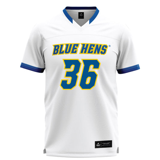 Delaware - NCAA Men's Lacrosse : Maverick Smith - White Lacrosse Jersey -0