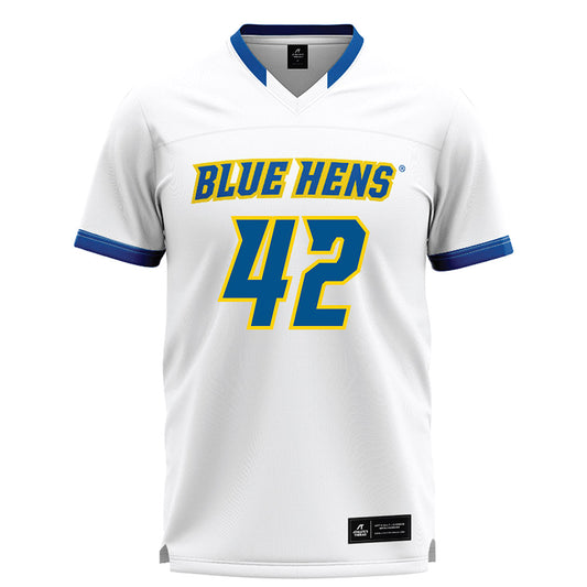 Delaware - NCAA Men's Lacrosse : Keegan Lathrop - White Lacrosse Jersey -0