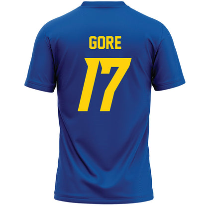 Delaware - NCAA Women's Lacrosse : Morgan Gore - Blue Lacrosse Jersey -1