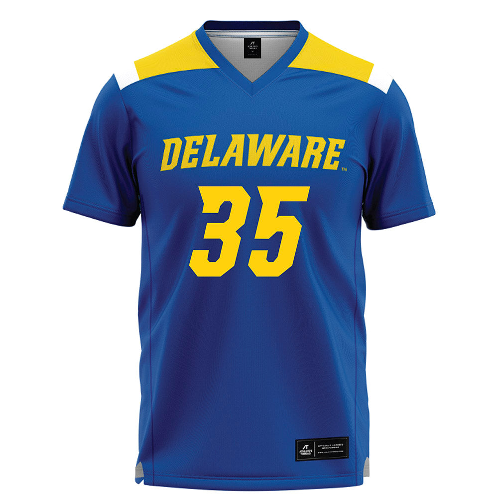 Delaware - NCAA Women's Lacrosse : Nichelle Desbordes - Blue Lacrosse Jersey -0