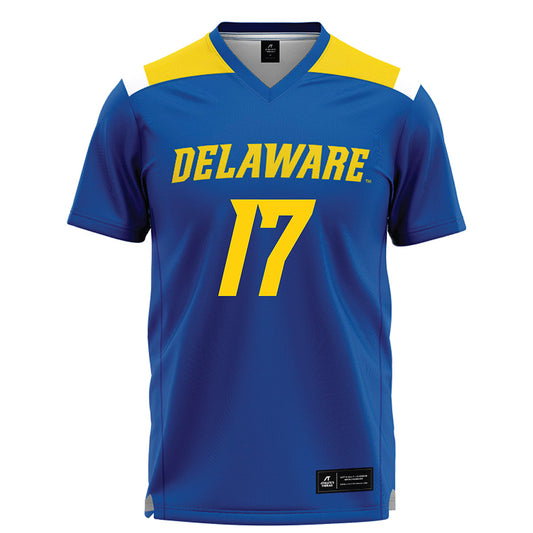 Delaware - NCAA Women's Lacrosse : Morgan Gore - Blue Lacrosse Jersey -0