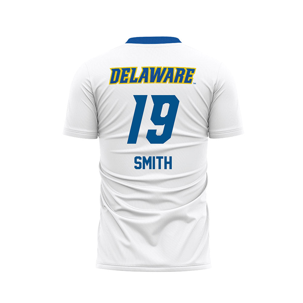 Delaware - NCAA Men's Soccer : Sean Smith - White Soccer Jersey-1