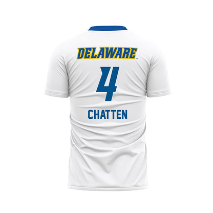 Delaware - NCAA Men's Soccer : Luke Chatten - White Soccer Jersey