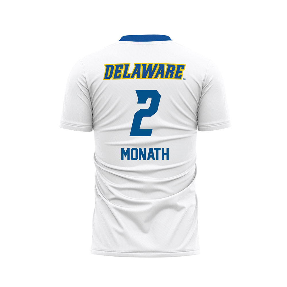 Delaware - NCAA Men's Soccer : Rich Monath - White Soccer Jersey-1