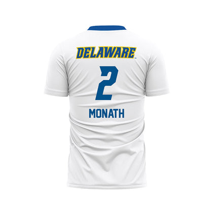 Delaware - NCAA Men's Soccer : Rich Monath - White Soccer Jersey-1