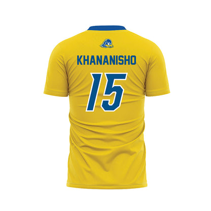 Delaware - NCAA Women's Soccer : Rianna Khananisho - Yellow Soccer Jersey-1