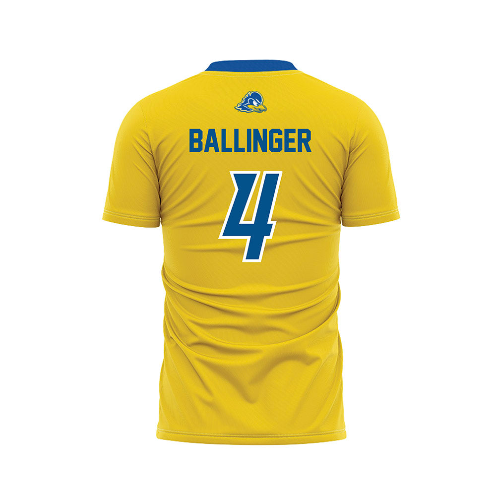 Delaware - NCAA Women's Soccer : Claire Ballinger - Yellow Soccer Jersey-1