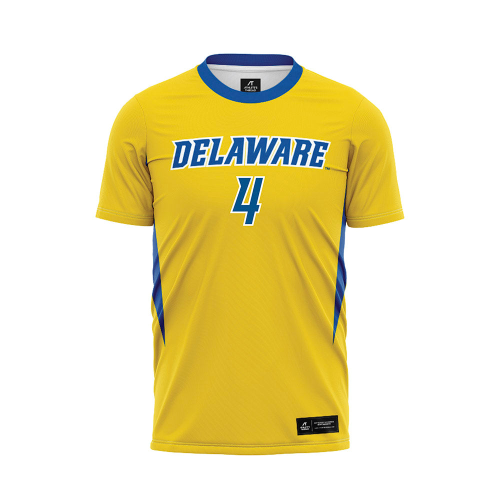 Delaware - NCAA Women's Soccer : Claire Ballinger - Yellow Soccer Jersey-0