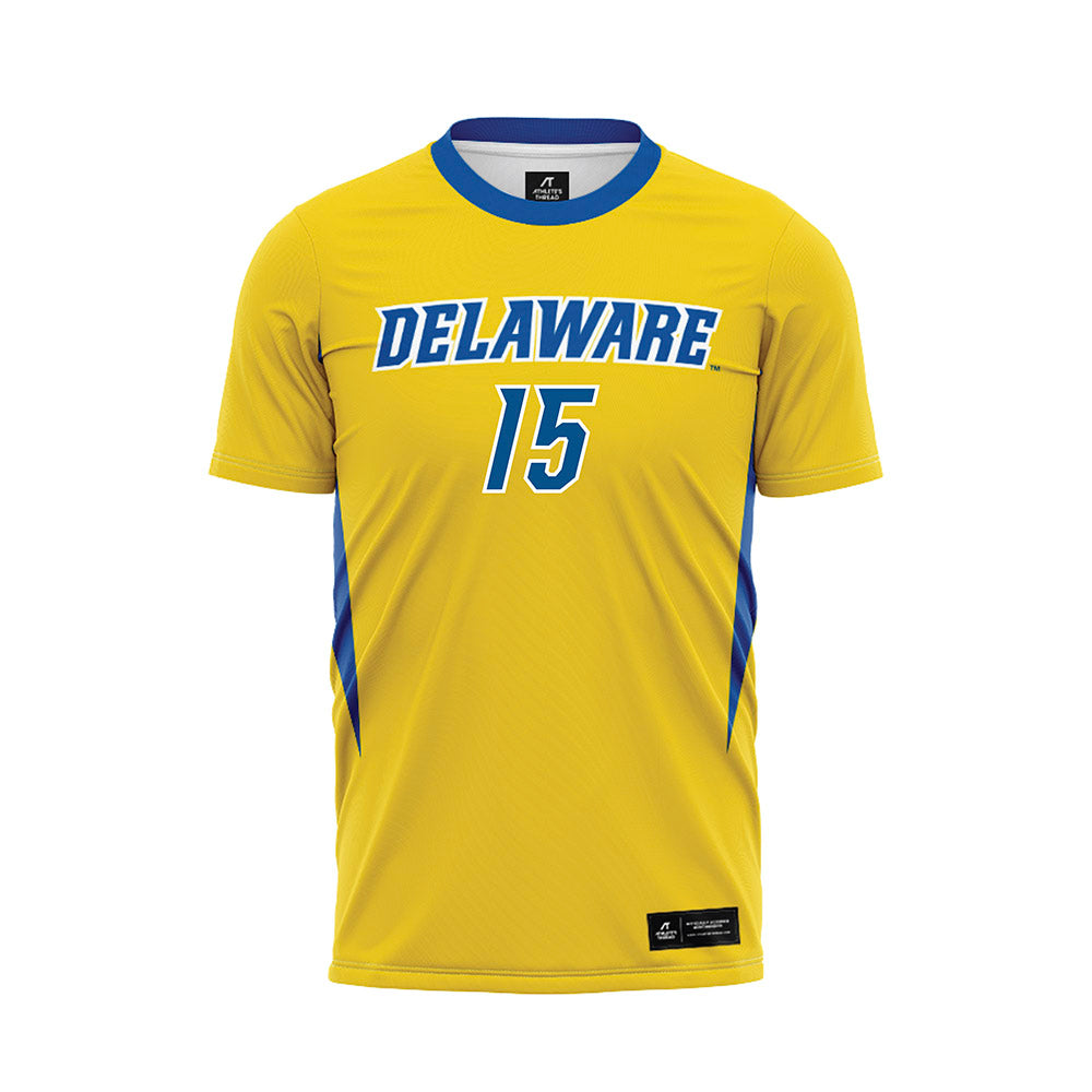 Delaware - NCAA Women's Soccer : Rianna Khananisho - Yellow Soccer Jersey-0