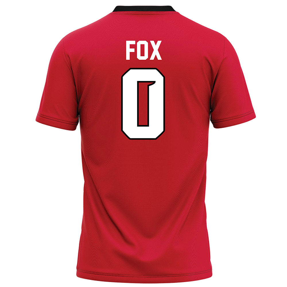 UNLV - NCAA Football : Prin Fox - Red Football Jersey-1