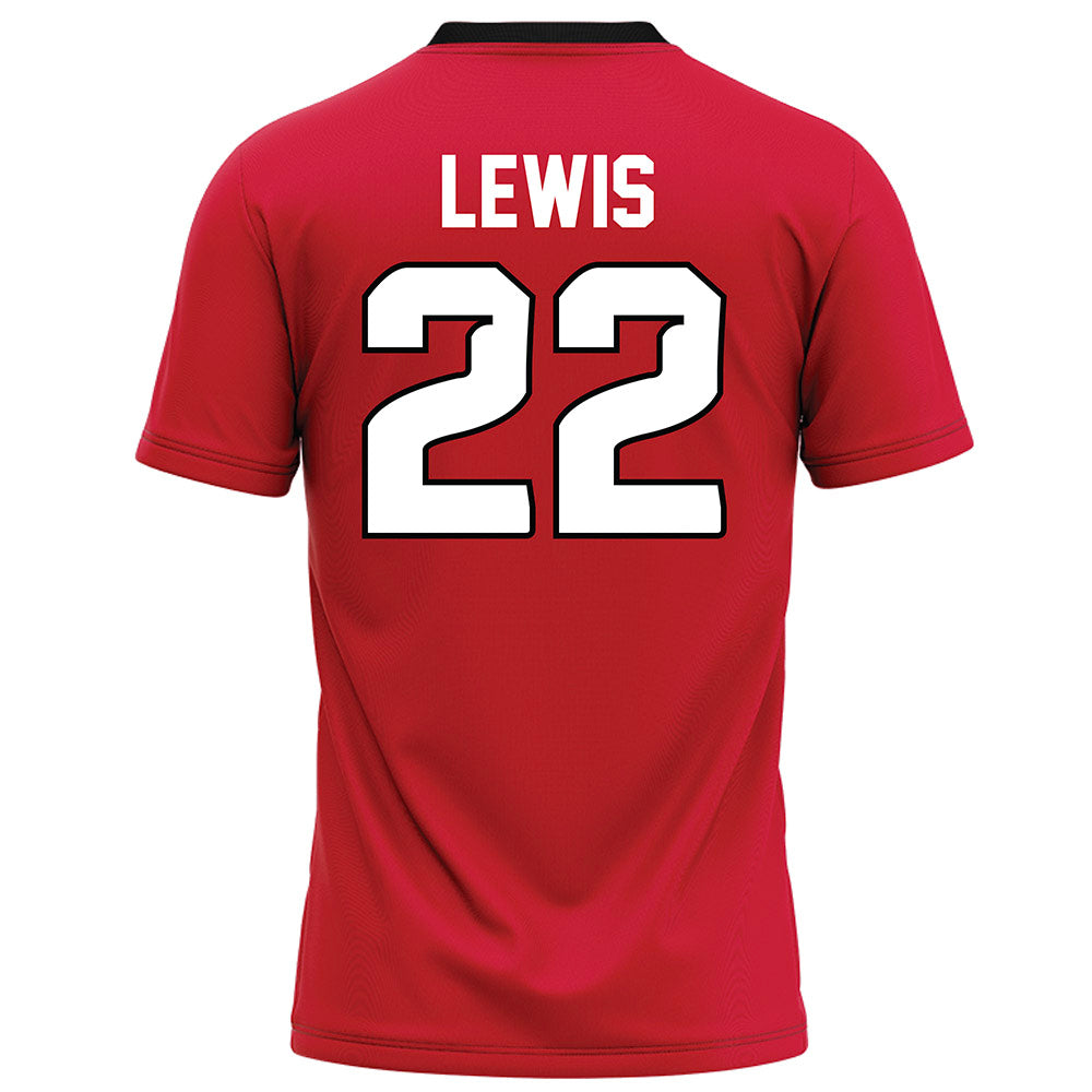 UNLV - NCAA Football : Darien Lewis - Red Football Jersey-1