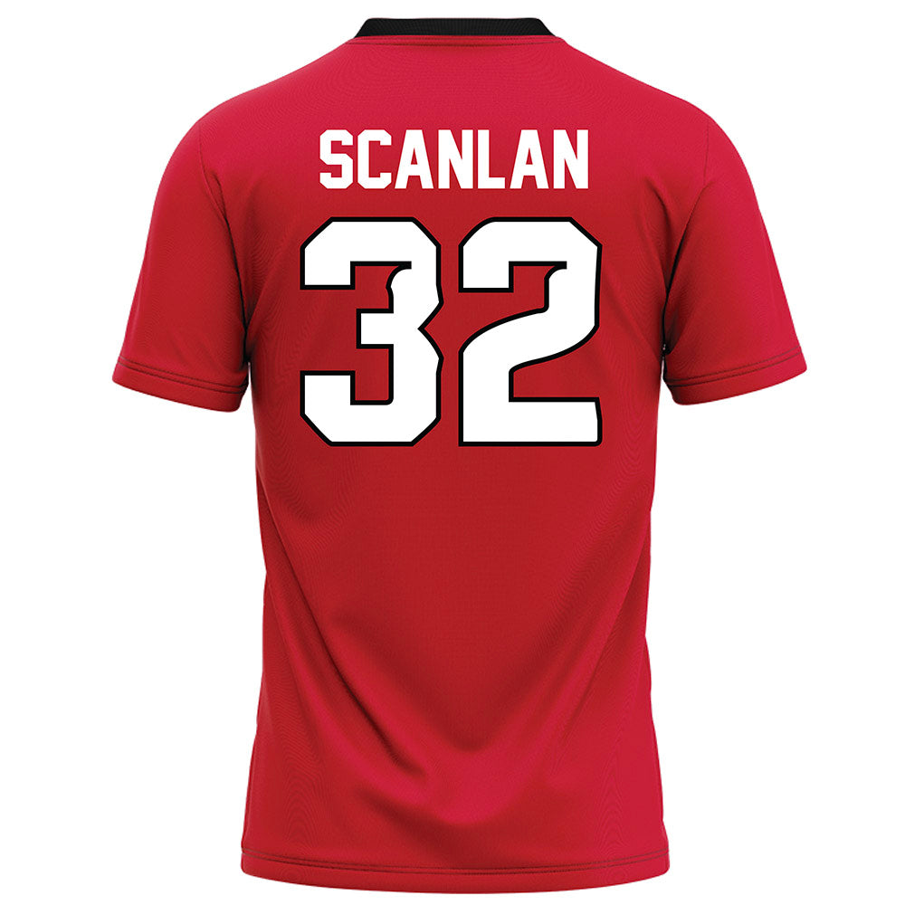 UNLV - NCAA Football : Kenji Scanlan - Red Football Jersey-1