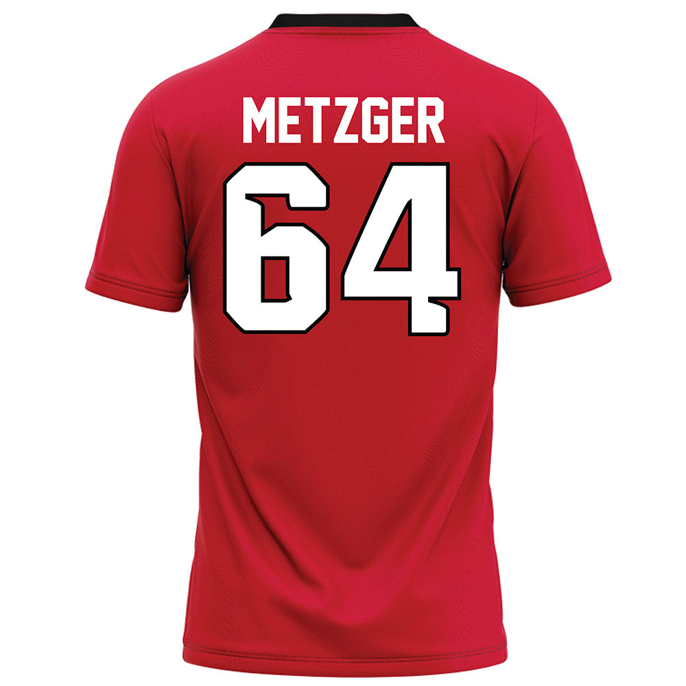 UNLV - NCAA Football : Joseph Metzger - Red Football Jersey-1
