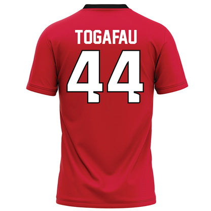 UNLV - NCAA Football : Kal-El Togafau - Red Football Jersey-1