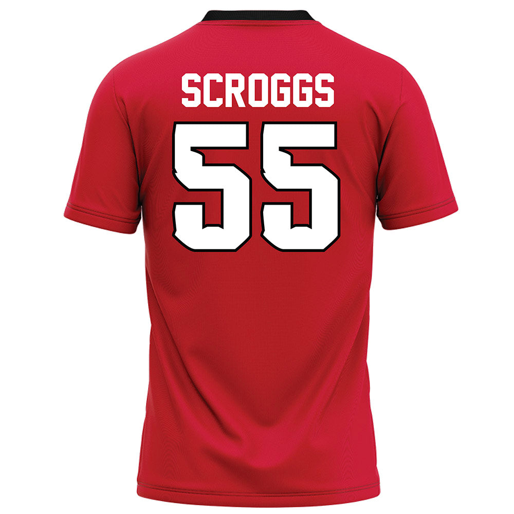 UNLV - NCAA Football : Griffin Scroggs - Red Football Jersey-1