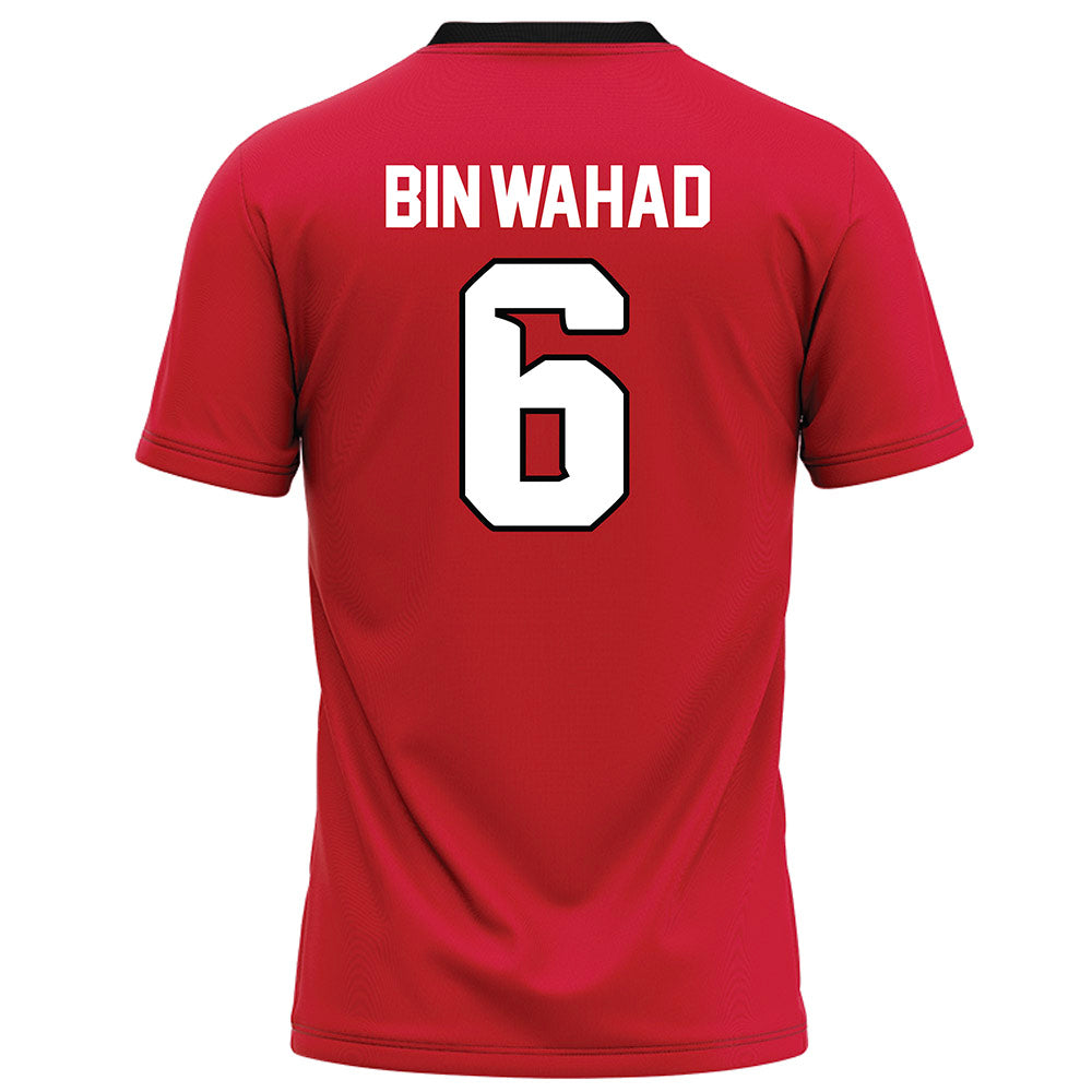 UNLV - NCAA Football : Mumu Bin-Wahad - Red Football Jersey-1