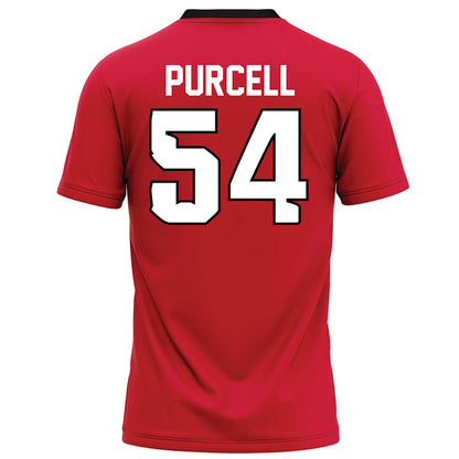 UNLV - NCAA Football : Poe Purcell - Red Football Jersey-1
