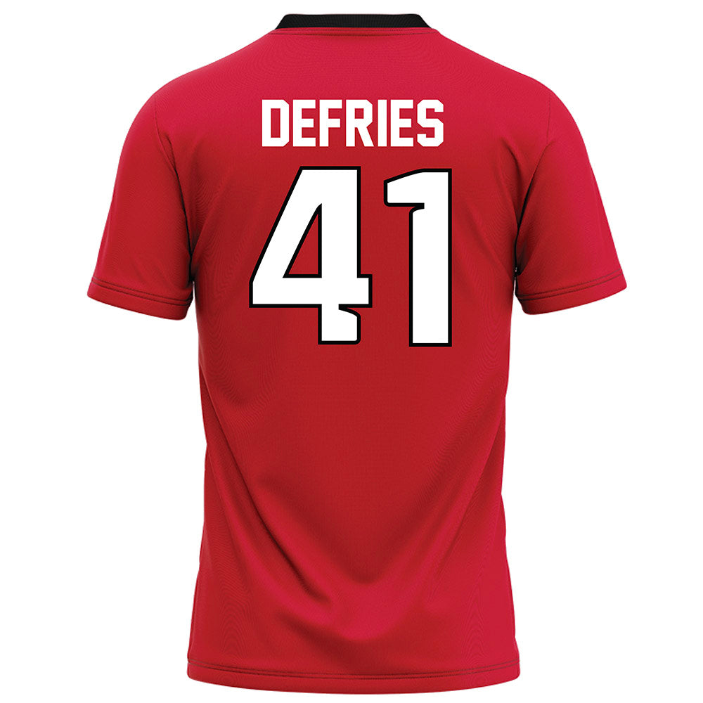 UNLV - NCAA Football : Brock deFries - Red Football Jersey-1