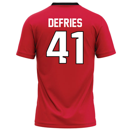 UNLV - NCAA Football : Brock deFries - Red Football Jersey-1