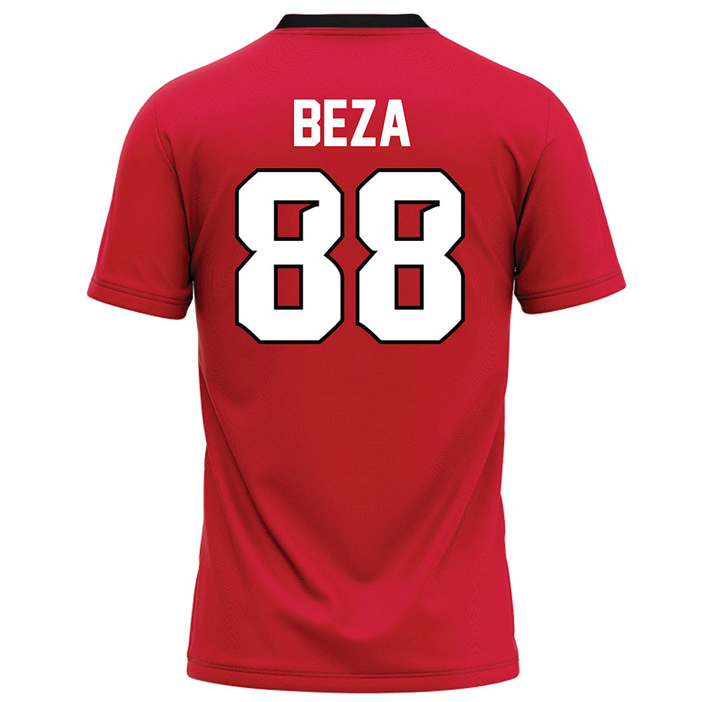 UNLV - NCAA Football : Jacob Beza - Red Football Jersey-1