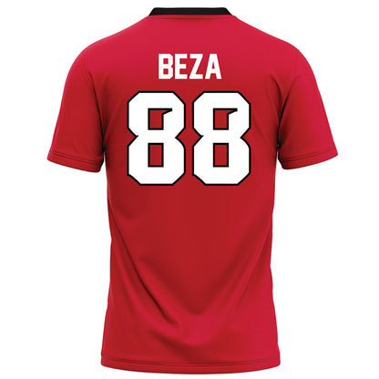UNLV - NCAA Football : Jacob Beza - Red Football Jersey-1