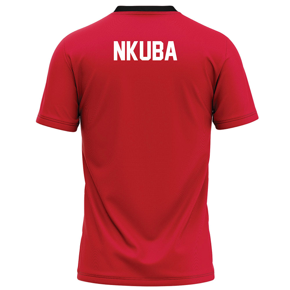 UNLV - NCAA Football : Tony-Louis Nkuba - Red Football Jersey-1