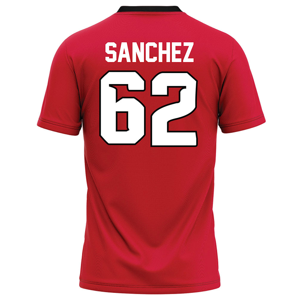 UNLV - NCAA Football : Eli Sanchez - Red Football Jersey-1