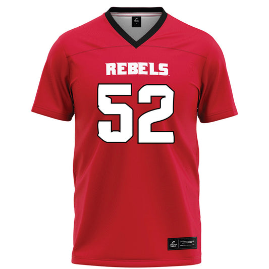 UNLV - NCAA Football : Jacob Beza - Red Football Jersey-0