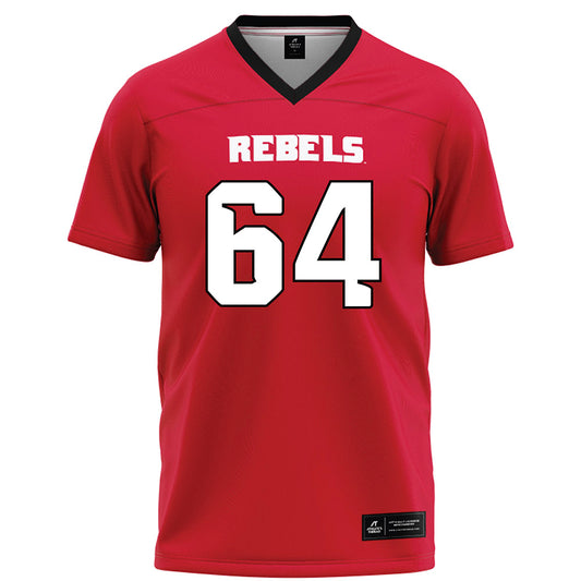 UNLV - NCAA Football : Joseph Metzger - Red Football Jersey-0