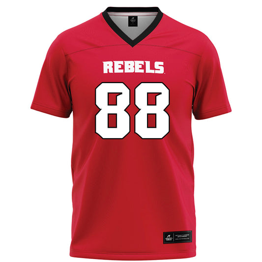 UNLV - NCAA Football : Jacob Beza - Red Football Jersey-0