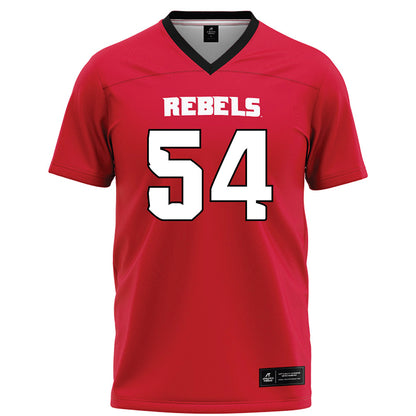 UNLV - NCAA Football : Poe Purcell - Red Football Jersey-0