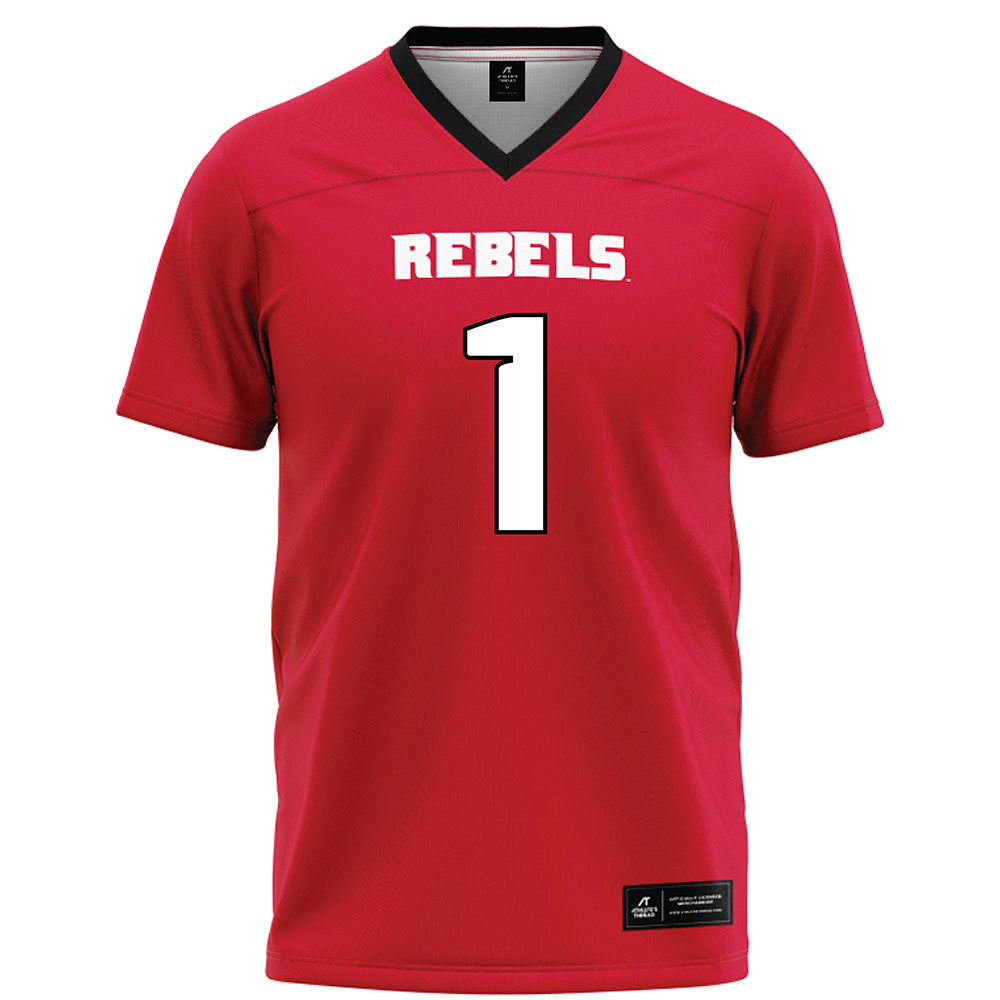 UNLV - NCAA Football : Jeremy Naborne - Red Football Jersey-0