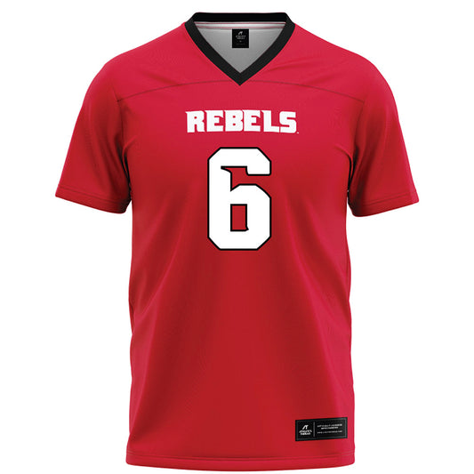 UNLV - NCAA Football : Mumu Bin-Wahad - Red Football Jersey-0