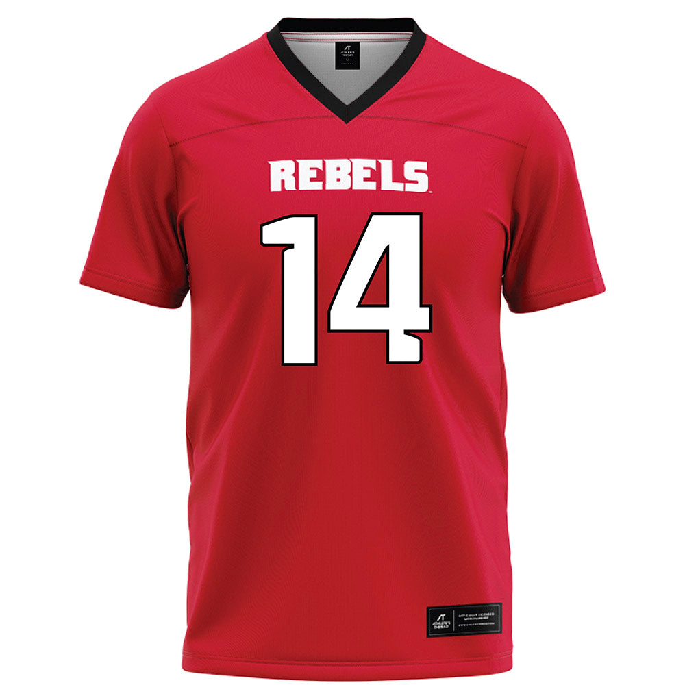 UNLV - NCAA Football : Logan Christensen - Red Football Jersey-0