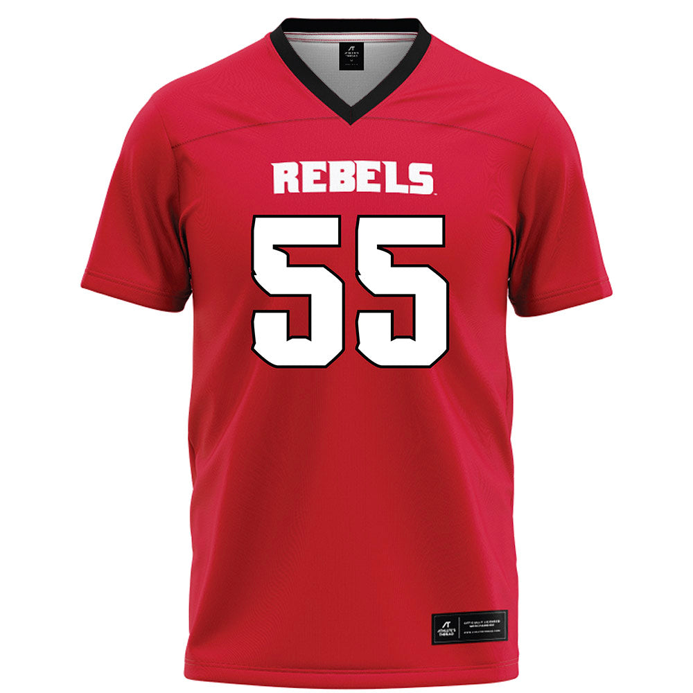 UNLV - NCAA Football : Griffin Scroggs - Red Football Jersey-0