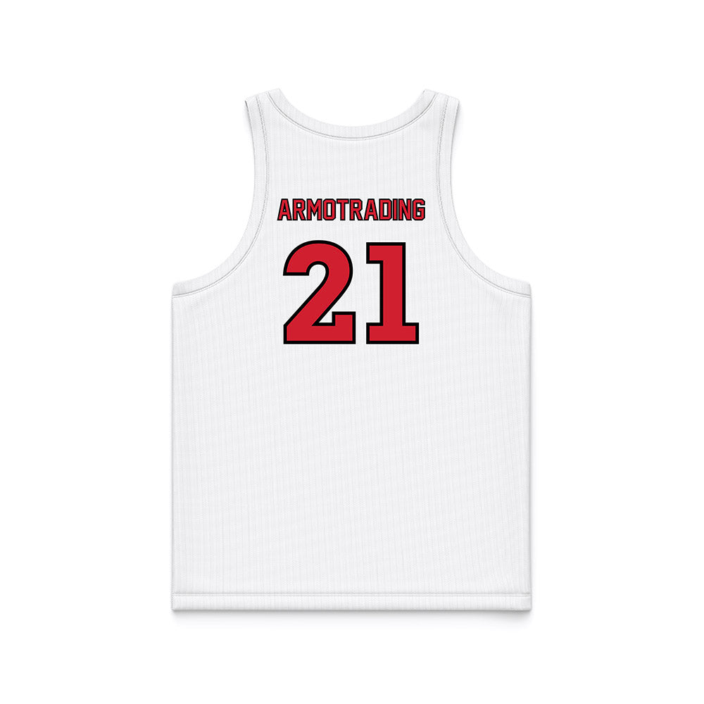 UNLV - NCAA Men's Basketball : Joel Armotrading - White Basketball Jersey-1