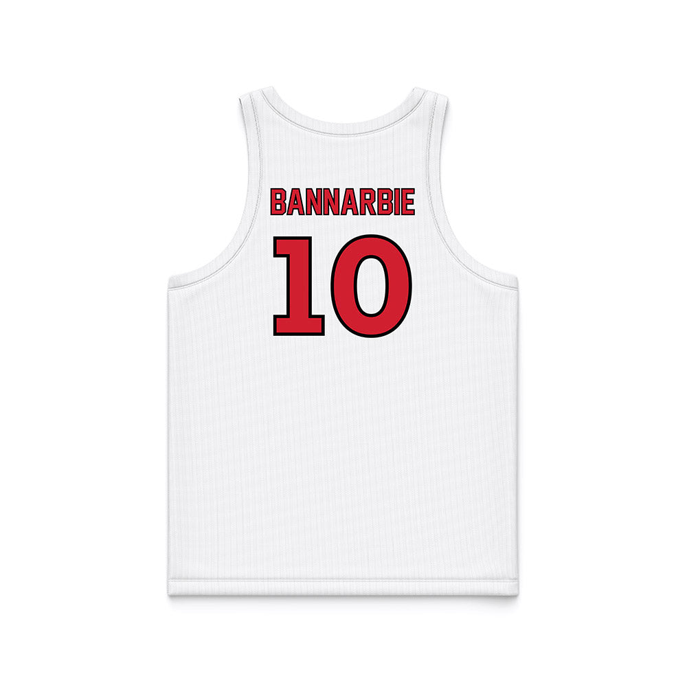 UNLV - NCAA Men's Basketball : Jacob Bannarbie - White Basketball Jersey-1
