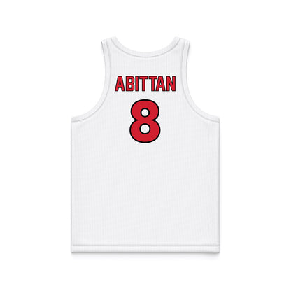 UNLV - NCAA Men's Basketball : Mason Abittan - White Basketball Jersey-1