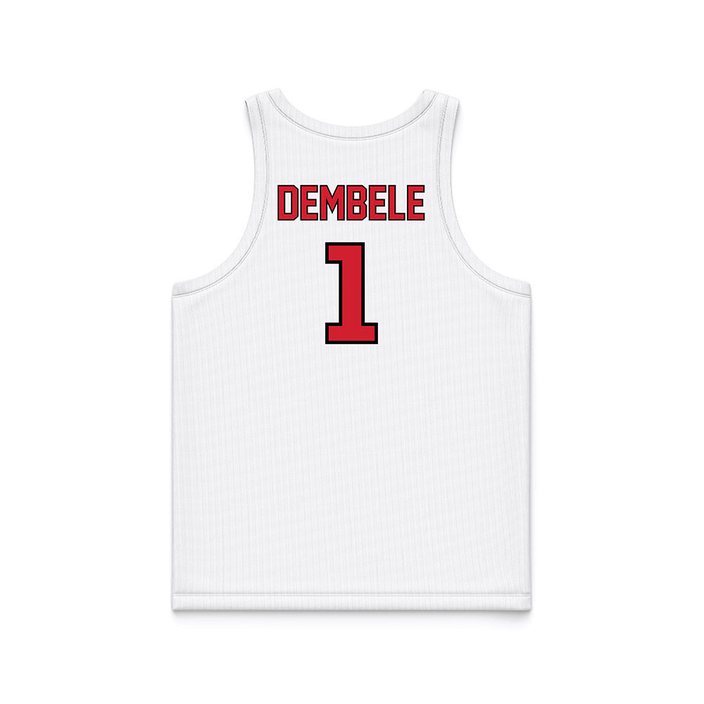 UNLV - NCAA Men's Basketball : Ladji Dembele - White Basketball Jersey-1