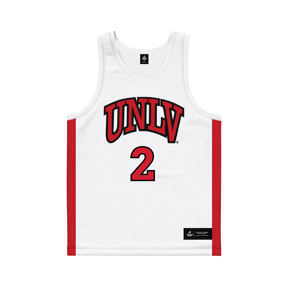 UNLV - NCAA Men's Basketball : Kimani Hamilton - White Basketball Jersey-0