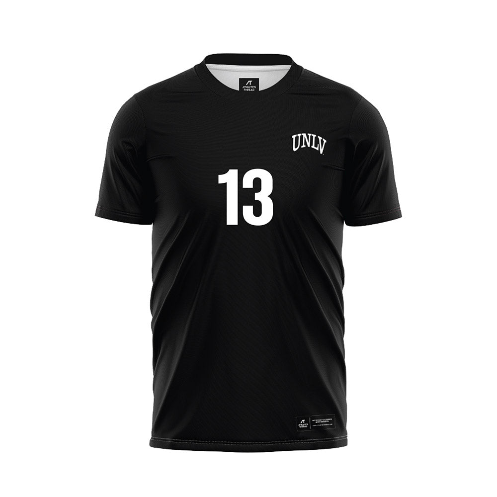 UNLV - NCAA Men's Soccer : Nick Legendre - Black Soccer Jersey-0