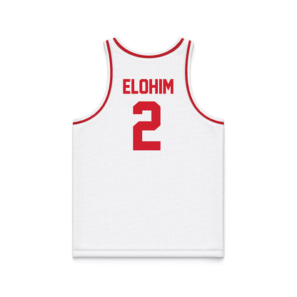 UNLV - NCAA Women's Basketball : Mariah Elohim - White Basketball Jersey-1