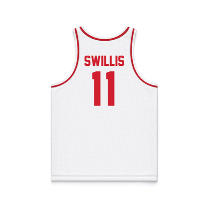 UNLV - NCAA Women's Basketball : Alexis Swillis - White Basketball Jersey-1