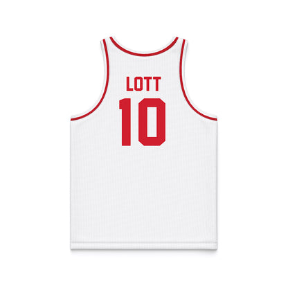 UNLV - NCAA Women's Basketball : Jasmyn Lott - White Basketball Jersey-1