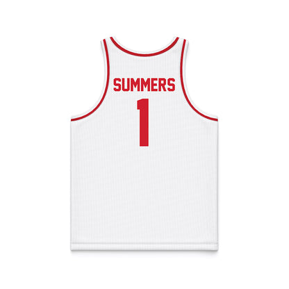 UNLV - NCAA Women's Basketball : Sydni Summers - White Basketball Jersey-1