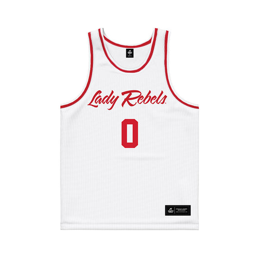 UNLV - NCAA Women's Basketball : Teagan Colvin - White Basketball Jersey-0
